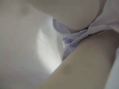 Nurse from local hospital flashes her upskirt on my hidden webcam 